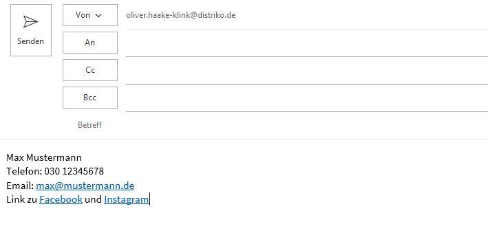 Private Email Signatur