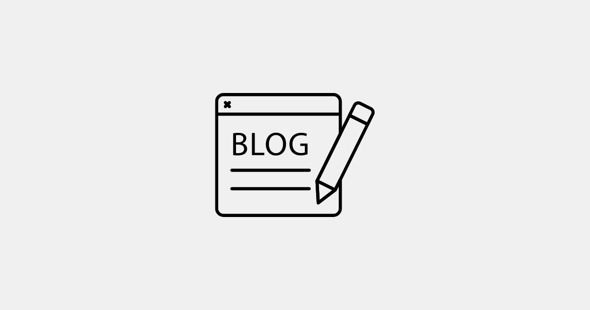 Ein schwarzes Symbol von einem Blog Beitrag und einem Stift