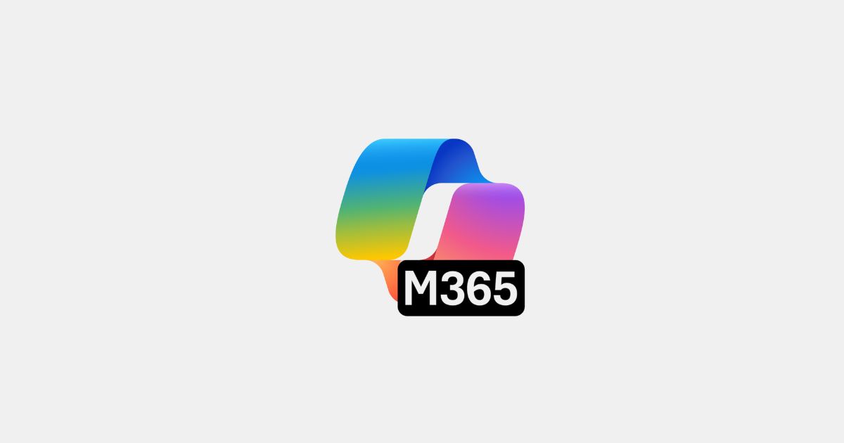 Das Icon von Microsoft 365 besteht aus geometrischen Formen in Farben blau, grün, gelb, orange und violett und dem Text M365.